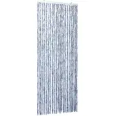 vidaXL Vliegengordijn 90x220 cm chenille zilverkleurig