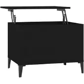 vidaXL Salontafel 60x44,5x45 cm bewerkt hout zwart
