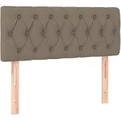 vidaXL Hoofdbord 100x7x78/88 cm stof taupe