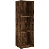 vidaXL Boekenkast / tv-meubel 36x30x114 cm bewerkt hout gerookt eiken