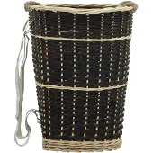 vidaXL Houtmand met draagriemen 50x44x58 cm natuurlijk wilgenhout