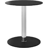 vidaXL Salontafel 40 cm gehard glas zwart