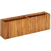 vidaXL Plantenbak verhoogd 150x30x50 cm massief acaciahout