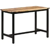 vidaXL Eettafel 110x60x76 cm massief mangohout