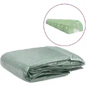 vidaXL Vervangende afdekking voor kas (36 m²) 300x1200x200 cm, groen