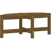 vidaXL Salontafel 87x48x35 cm massief grenenhout honingbruin