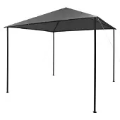 vidaXL Prieel 180 g/m² 3x3 m stof en staal antraciet