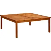 vidaXL Tuintafel 110x110x45 cm massief acaciahout