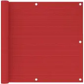 vidaXL Balkonscherm 90x500 cm HDPE rood