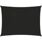 vidaXL Zonnezeil 160 g/m² 3,5x4,5 m HDPE zwart
