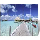 vidaXL Kamerscherm inklapbaar strand 200x170 cm