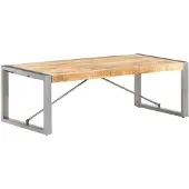 vidaXL Salontafel 120x60x40 cm ruw mangohout