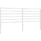 vidaXL Vervangend hoofdbord metaal wit 200 cm