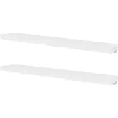 vidaXL Wandplanken 4 st 120 cm wit