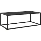 vidaXL Salontafel met zwart glas 100x50x35 cm zwart
