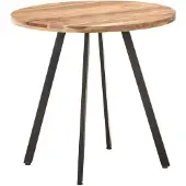 vidaXL Eettafel 80 cm massief acaciahout