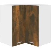 vidaXL Hanghoekkast Lyon 57x57x60 cm bewerkt hout gerookt eikenkleurig
