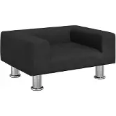 vidaXL Hondenmand 50x40x26,5 cm fluweel zwart