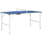 vidaXL Tafeltennistafel 152x76x66 cm met net 152x76x66 cm blauw