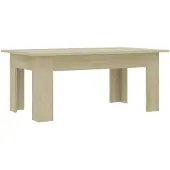 vidaXL Salontafel 100x60x42 cm bewerkt hout sonoma eikenkleurig