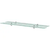 vidaXL Schappen zwevend 2 st 100x10 cm 8 mm glas