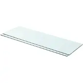 vidaXL Schappen 2 st 80x25 cm glas transparant