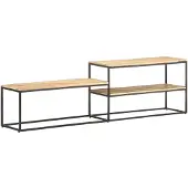 vidaXL Tv-meubel 180x30x50 cm ruw mangohout
