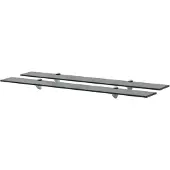 vidaXL Schappen zwevend 2 st 90x20 cm 8 mm glas