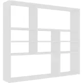 vidaXL Wandschap 90x16x78 cm bewerkt hout wit