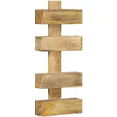 vidaXL Tijdschriftenwandrek 30x11x72 cm massief mangohout