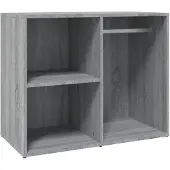 vidaXL Kledingkast 80x40x65 cm bewerkt hout grijs sonoma eikenkleur