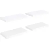 vidaXL Wandschappen zwevend 4 st 50x23,5x3,8 cm MDF wit