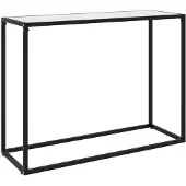 vidaXL Wandtafel 100x35x75 cm gehard glas wit