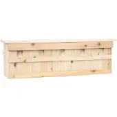 vidaXL Mussenhuis met 5 kamers 68x15x21 cm vurenhout