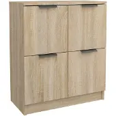 vidaXL Dressoir 60x30x70 cm bewerkt hout sonoma eikenkleurig