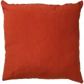 Dutch decor - LINN - Kussenhoes 45x45 cm - 100% linnen - effen kleur - Potters Clay - oranje