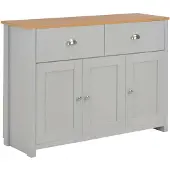 vidaXL Dressoir 112x35x81 cm grijs