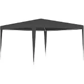 vidaXL Professionele partytent 4x4 meter, antraciet, 90 g/m²