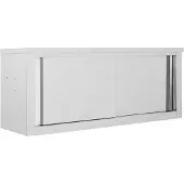 vidaXL Keukenbovenkast met schuifdeuren 120x40x50 cm roestvrij staal