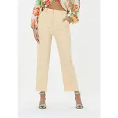 NA-KD Dames Broeken Cropped Suit Pants - Beige - Maat 34