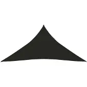 vidaXL Zonnezeil 160 g/m² 3x3x3 m HDPE zwart