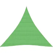 vidaXL Zonnezeil 160 g/m² 4x4x4 m HDPE lichtgroen