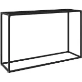 vidaXL Wandtafel 120x35x75 cm gehard glas zwart