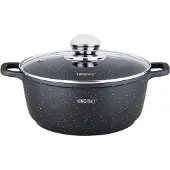 KINGHOFF 1595 - Braadpan - met Aromaknop - 24 cm - 4.5 liter