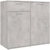 vidaXL Dressoir 80x36x75 cm bewerkt hout betongrijs