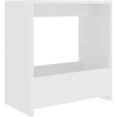 vidaXL Bijzettafel 50x26x50 cm bewerkt hout wit