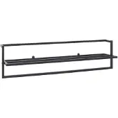 Yiwydaa Handdoekenrek 95x25x22 cm ijzer zwart