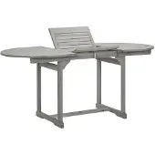 vidaXL - Tuintafel - (120-170)x80x75 - cm - massief - acaciahout