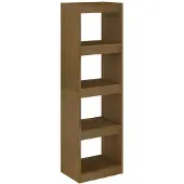 vidaXL Boekenkast/kamerscherm 40x30x135,5 cm grenenhout honingbruin