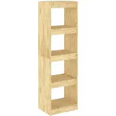 vidaXL Boekenkast / kamerscherm 40x30x135,5 cm massief grenenhout